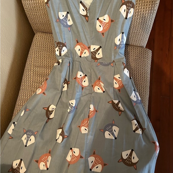 Fox Print Dress - Picture 3 of 4